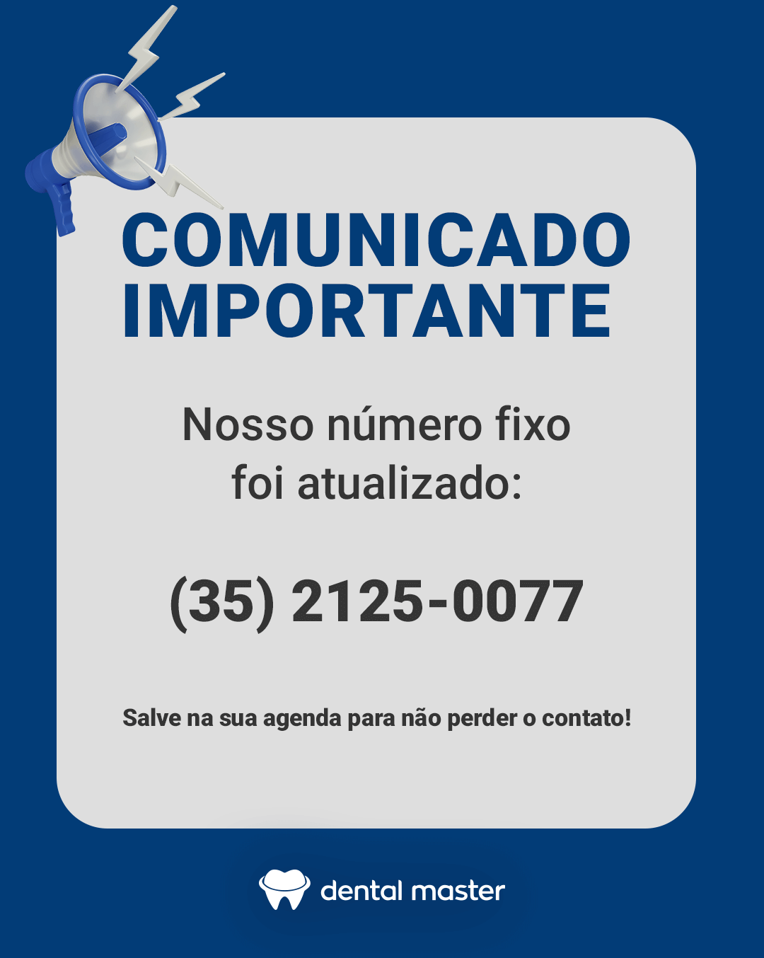 Aviso de troca de telefone